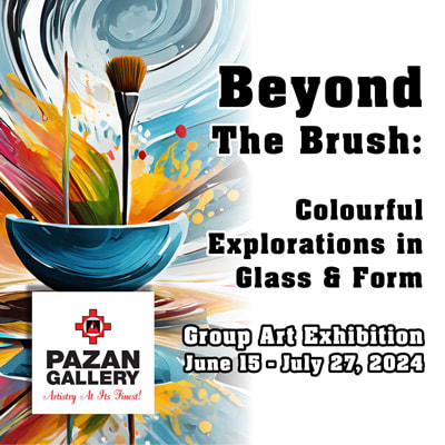Beyond the brush art exhibition at Pazan Gallery, June 15 to July 27, 2024
